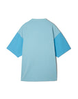 FORGET ME NOT MAYO Embroidery short Sleeve Tee - BLUE