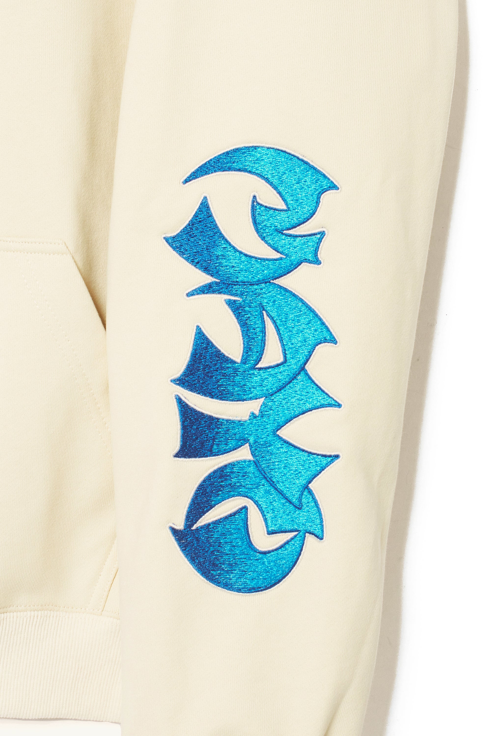 Sunshine Embroidery Hoodie - OFF WHITE