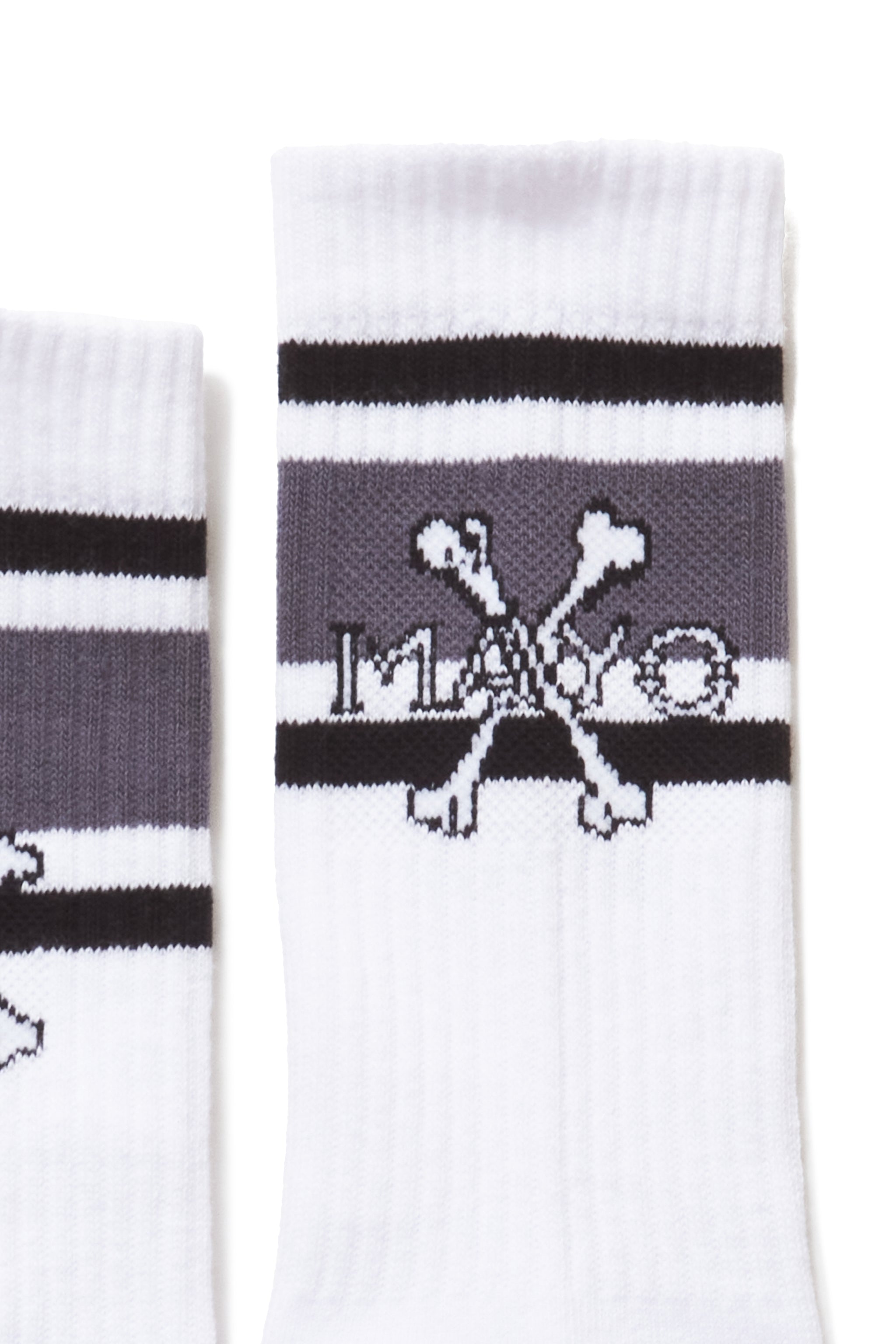 MAYO】MAYO CROSS BONE SOX - WHITE
