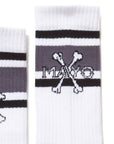 MAYO CROSS BONE SOX - WHITE