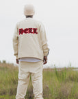 MAYO HEAVEN&HELL Embroidery Crew neck - OFF WHITE