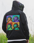 MAYO JESUS Embroidery Half zip Hoodie