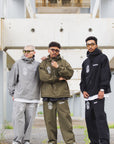 FIRE IRON CROSS EMBROIDERY NYLON PANTS