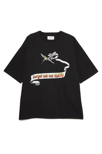 Devil Angel Embroidery Short Sleeve Tee - BLACK