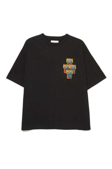 MAYO Dragon Embroidery Short Sleeve Tee - BLACK