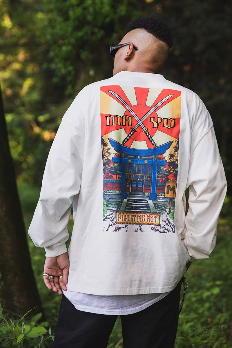 SWORDS SUNSHINE EMBROIDERY &amp; PRINT LONG SLEEVE TEE