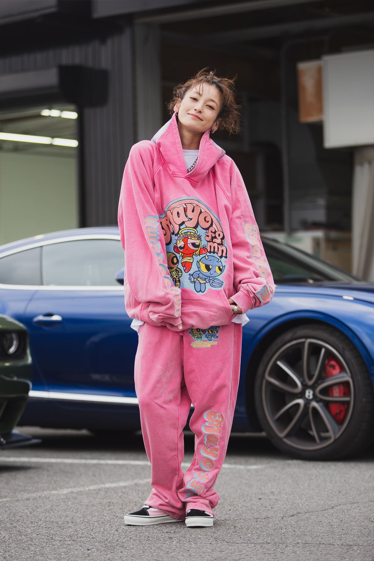POWERPUFF MAYO EMBROIDERY SWEAT PANTS