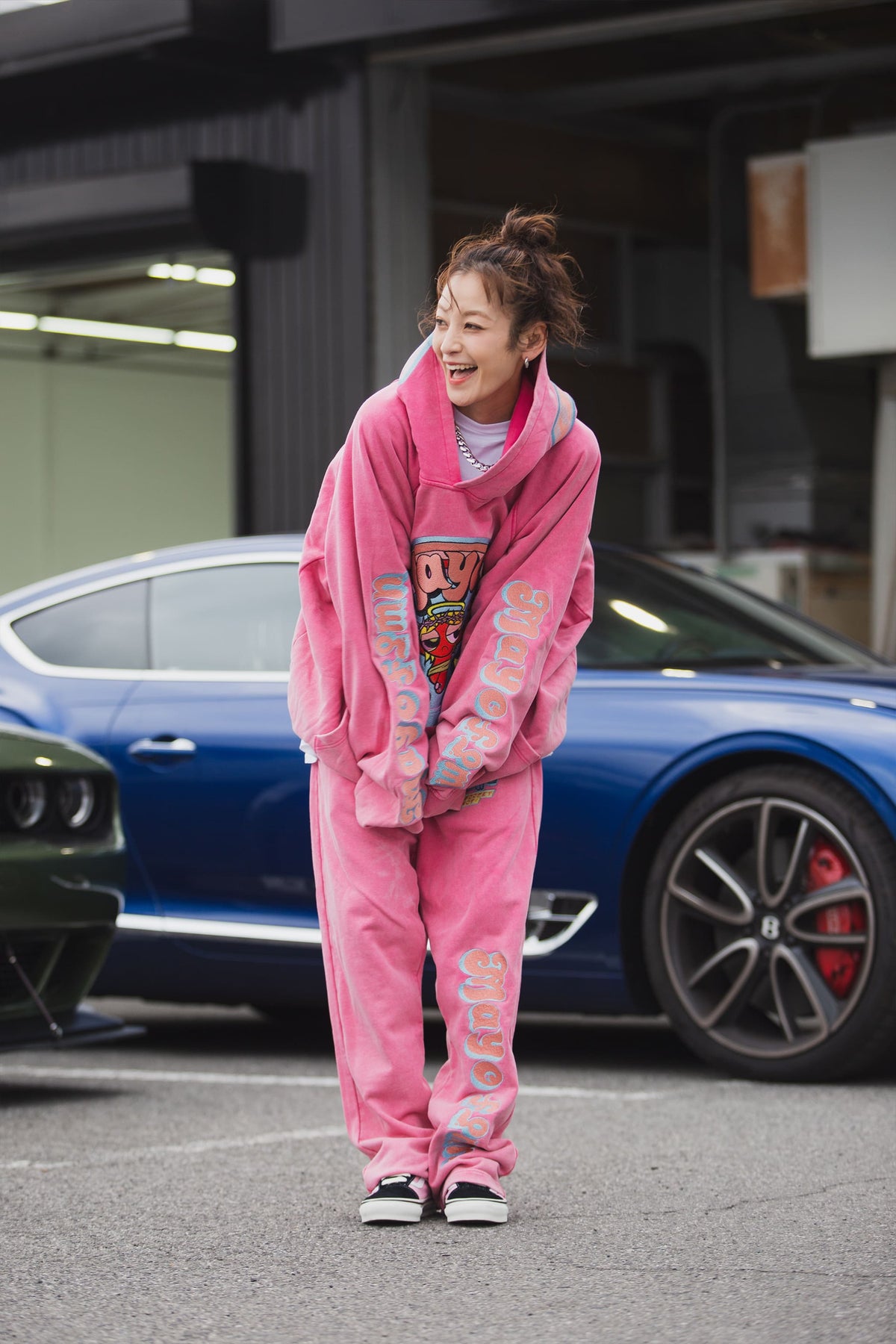 POWERPUFF MAYO EMBROIDERY SWEAT PANTS
