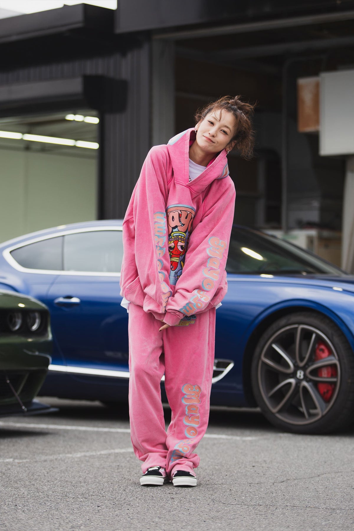 POWERPUFF MAYO EMBROIDERY SWEAT PANTS