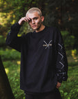 SWORDS SUNSHINE EMBROIDERY & PRINT LONG SLEEVE TEE