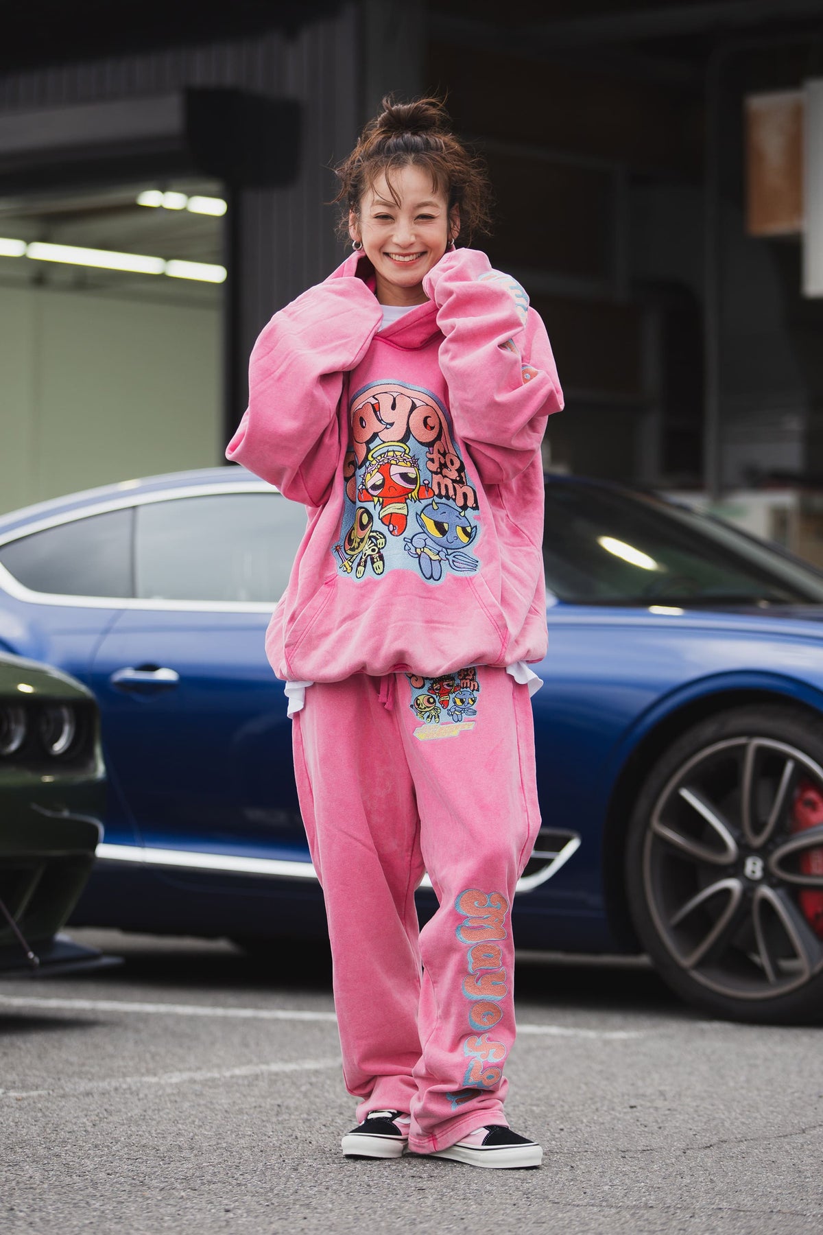 POWERPUFF MAYO EMBROIDERY SWEAT PANTS