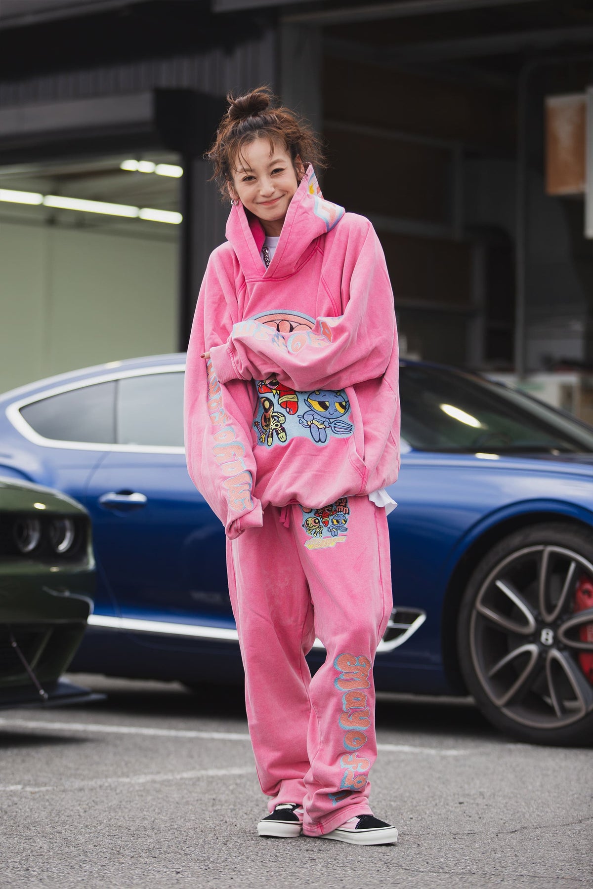 POWERPUFF MAYO EMBROIDERY SWEAT PANTS
