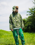 MAYO CROSS BONES EMBROIDERY NYLON MOUNTAIN PARKA - GREEN