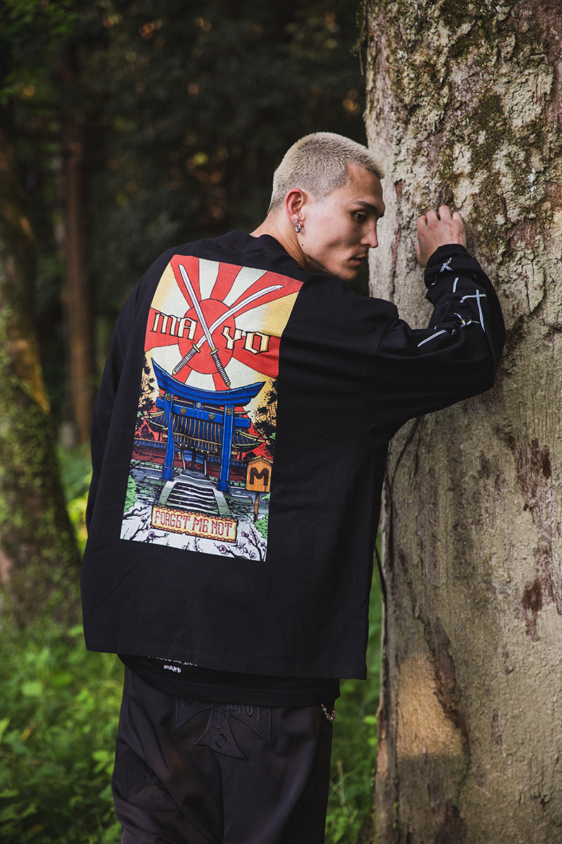 SWORDS SUNSHINE EMBROIDERY &amp; PRINT LONG SLEEVE TEE