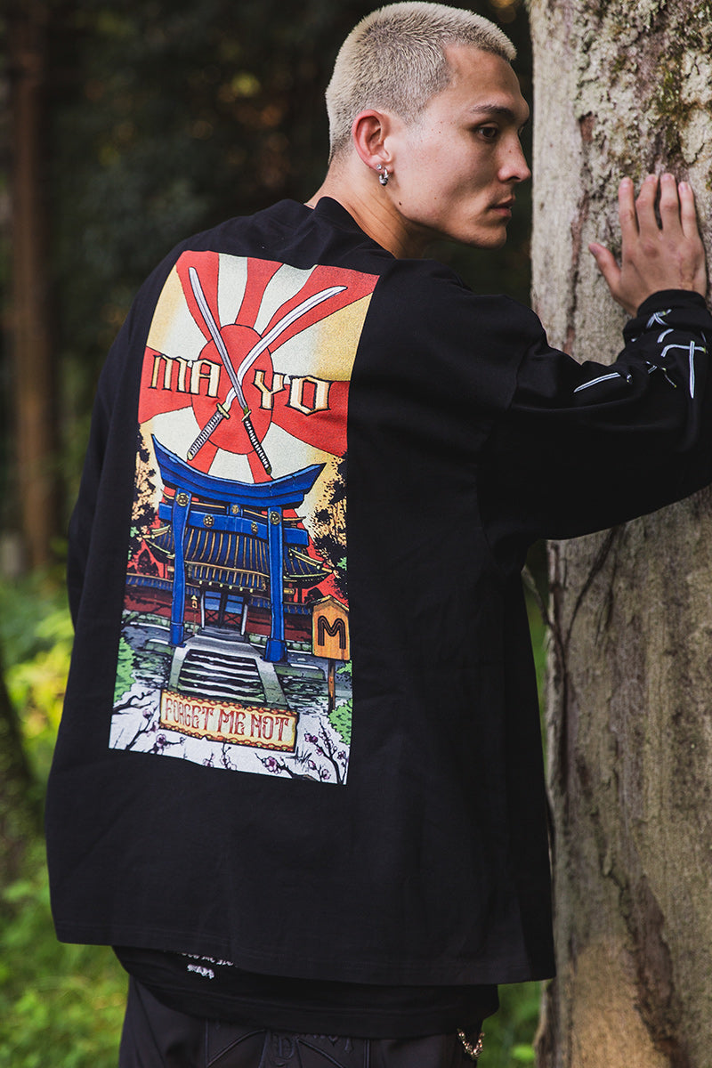 SWORDS SUNSHINE EMBROIDERY &amp; PRINT LONG SLEEVE TEE