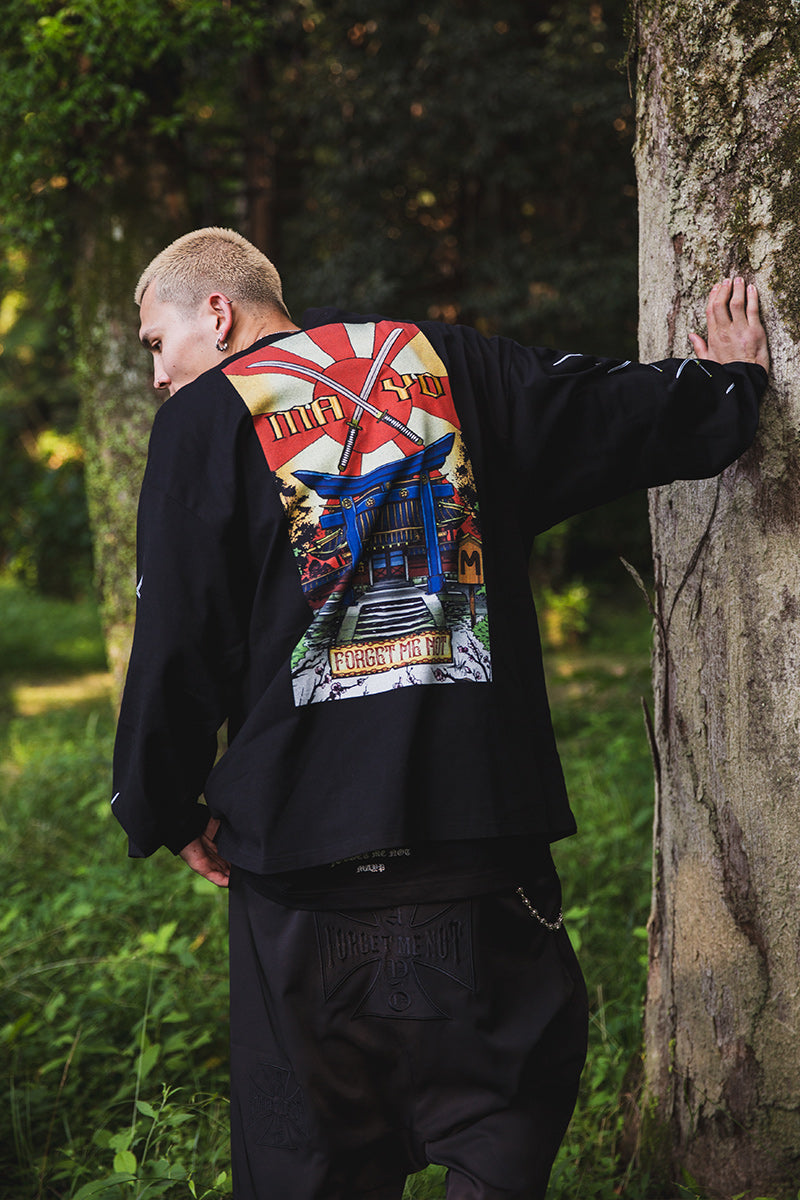 SWORDS SUNSHINE EMBROIDERY &amp; PRINT LONG SLEEVE TEE