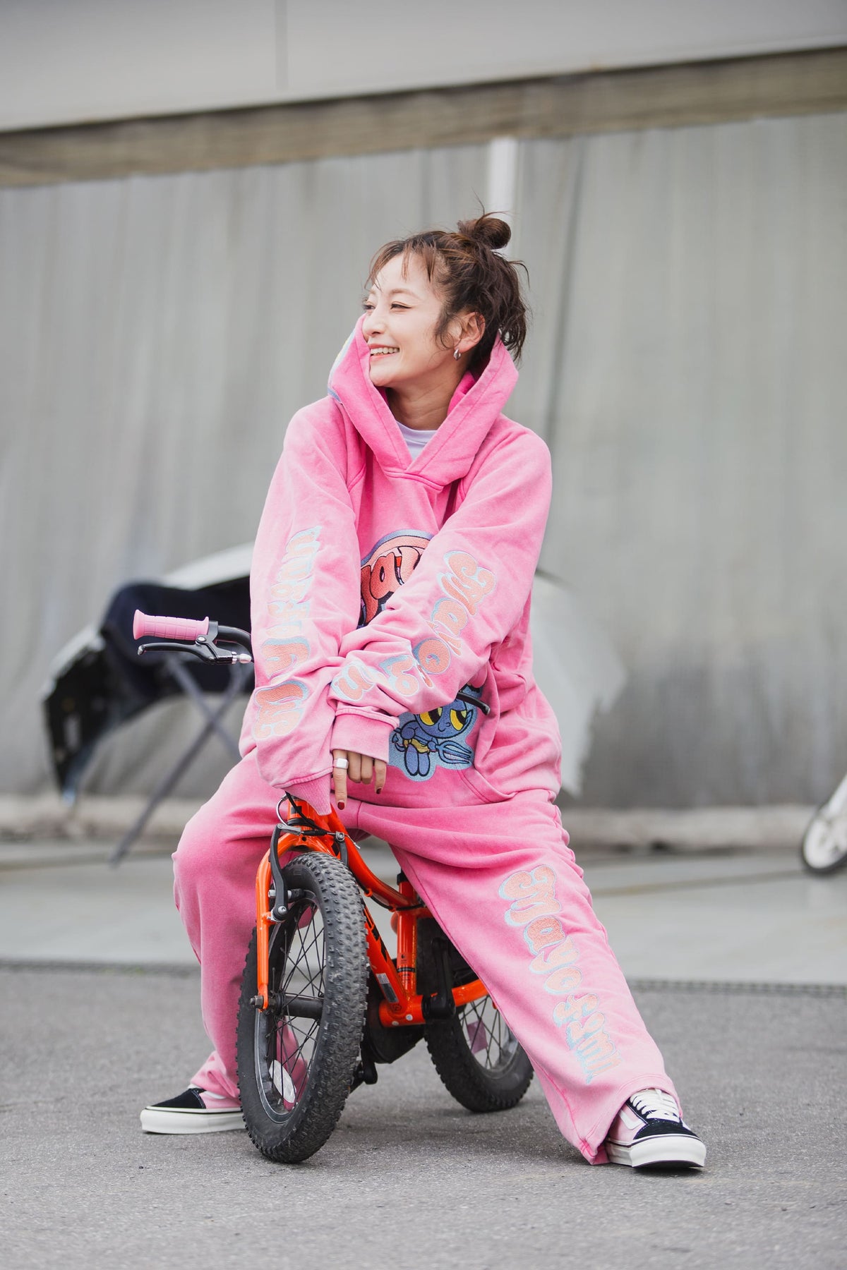 POWERPUFF MAYO EMBROIDERY SWEAT PANTS