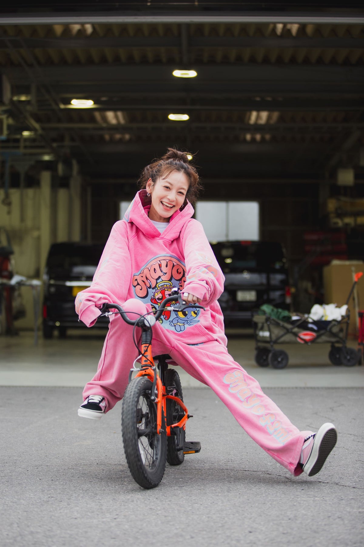 POWERPUFF MAYO EMBROIDERY SWEAT PANTS