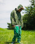 MAYO CROSS BONES EMBROIDERY SWEAT PANTS - GREEN