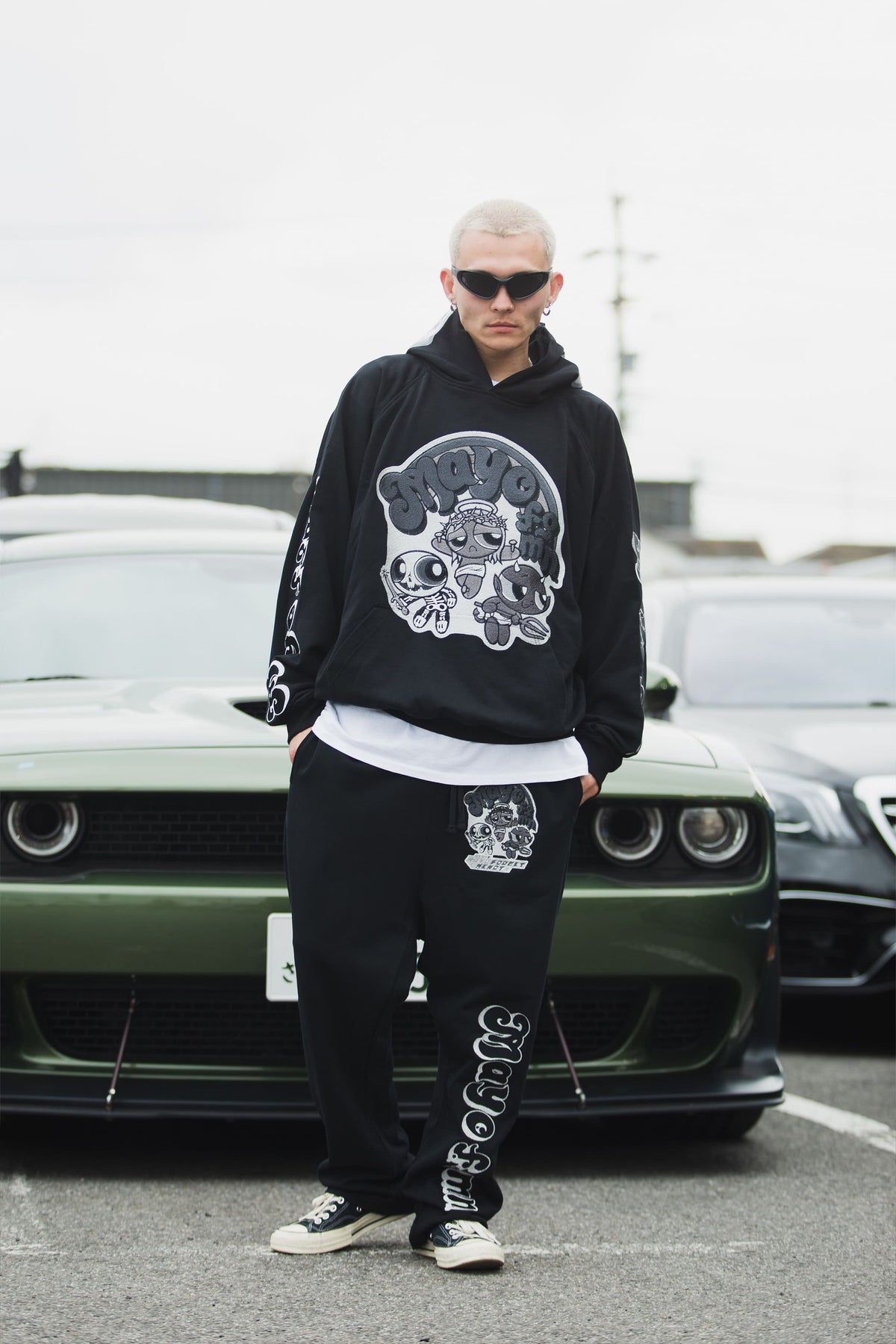 POWERPUFF MAYO EMBROIDERY SWEAT PANTS