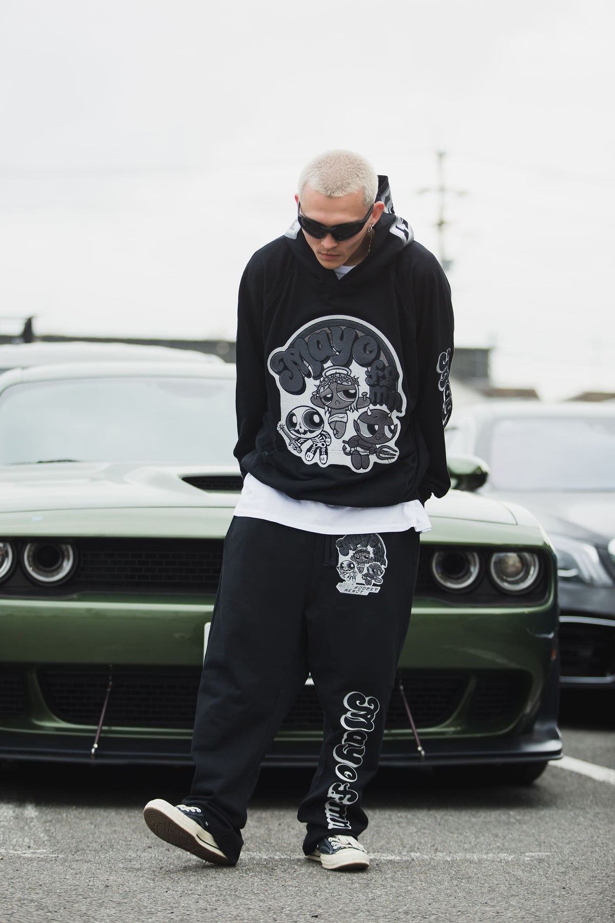 POWERPUFF MAYO EMBROIDERY SWEAT PANTS
