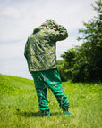 MAYO CROSS BONES EMBROIDERY NYLON MOUNTAIN PARKA - GREEN