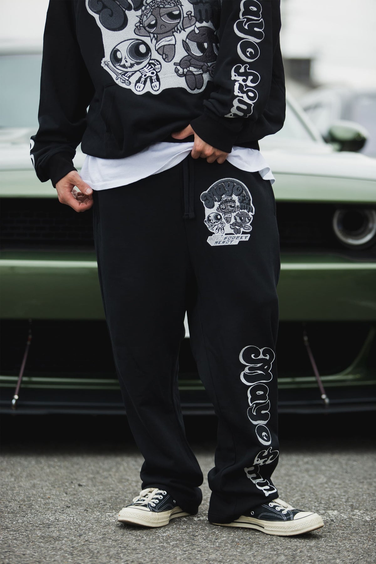 POWERPUFF MAYO EMBROIDERY SWEAT PANTS
