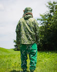 MAYO CROSS BONES EMBROIDERY NYLON MOUNTAIN PARKA - GREEN