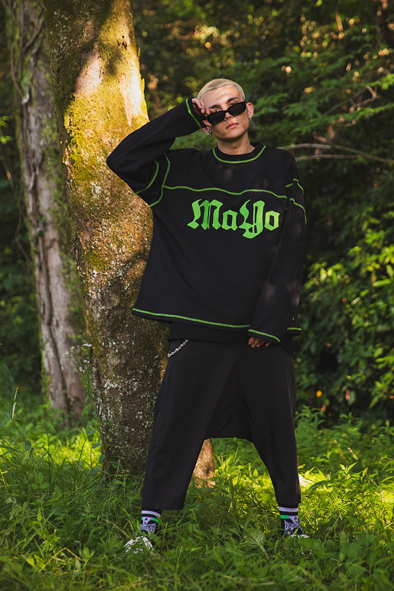 CROSS BONE EMBROIDERY CREW NECK SWEAT