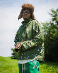 MAYO CROSS BONES EMBROIDERY NYLON MOUNTAIN PARKA - GREEN