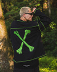 CROSS BONE EMBROIDERY CREW NECK SWEAT
