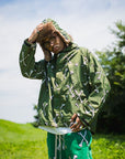 MAYO CROSS BONES EMBROIDERY NYLON MOUNTAIN PARKA - GREEN