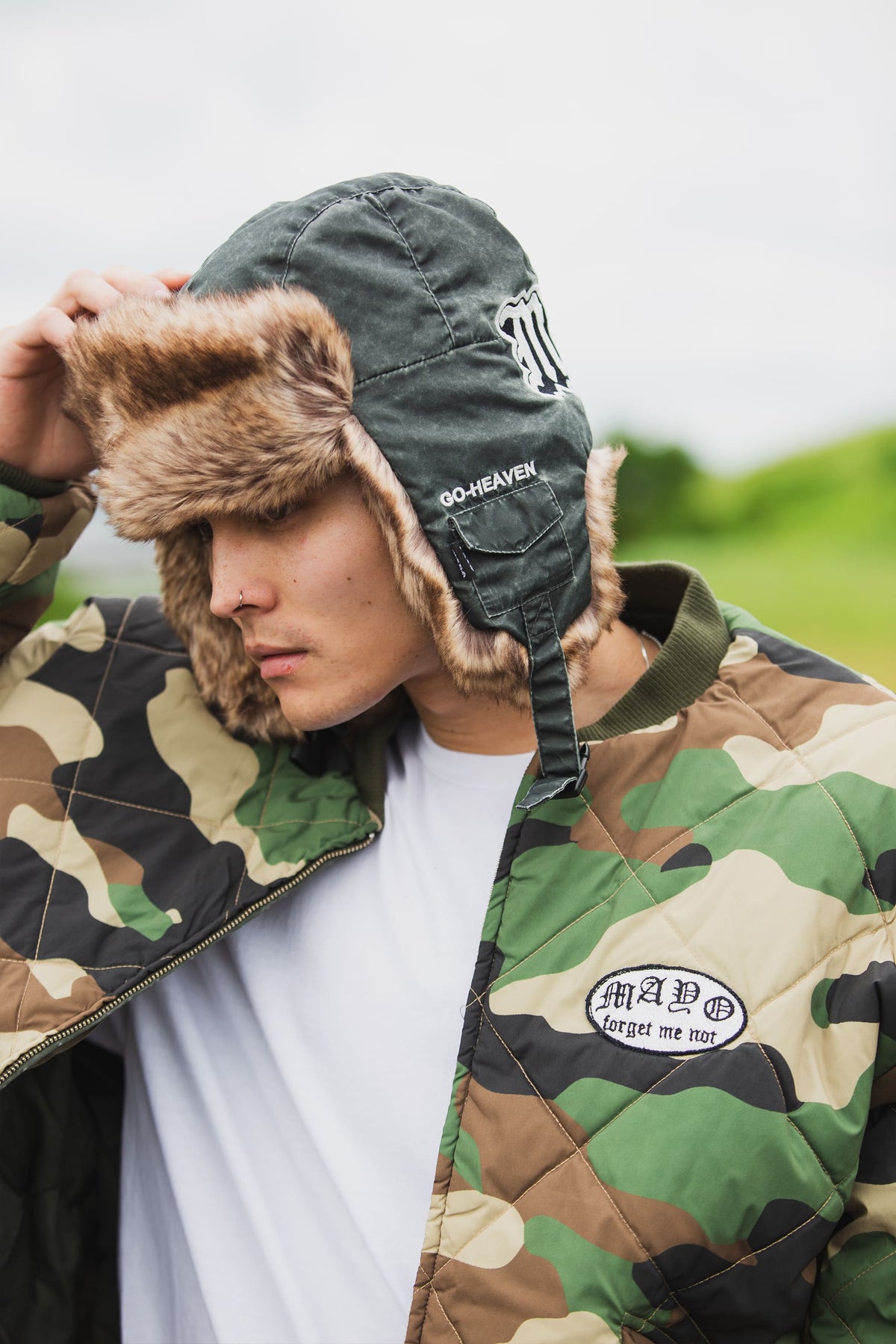 MAYO LOGO EMBROIDERY FADE NYLON BOA CAP