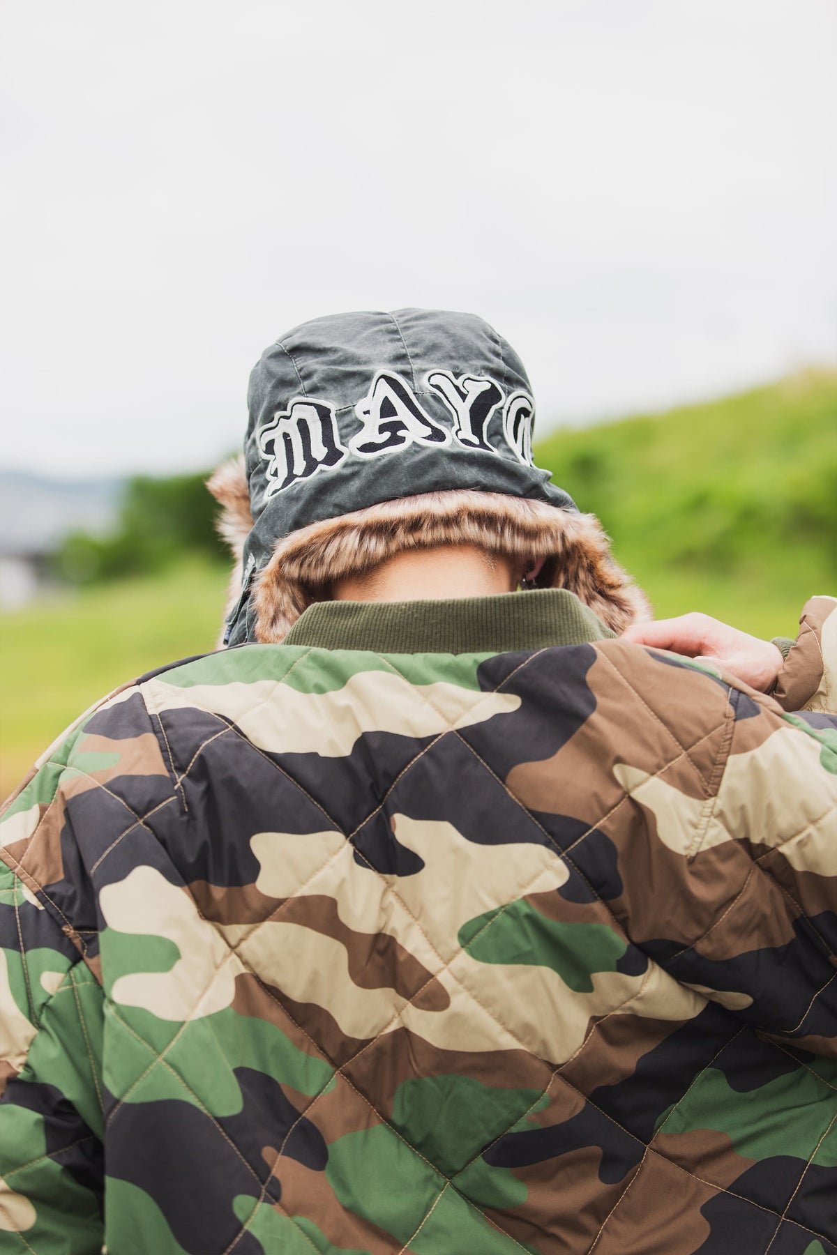 MAYO LOGO EMBROIDERY FADE NYLON BOA CAP