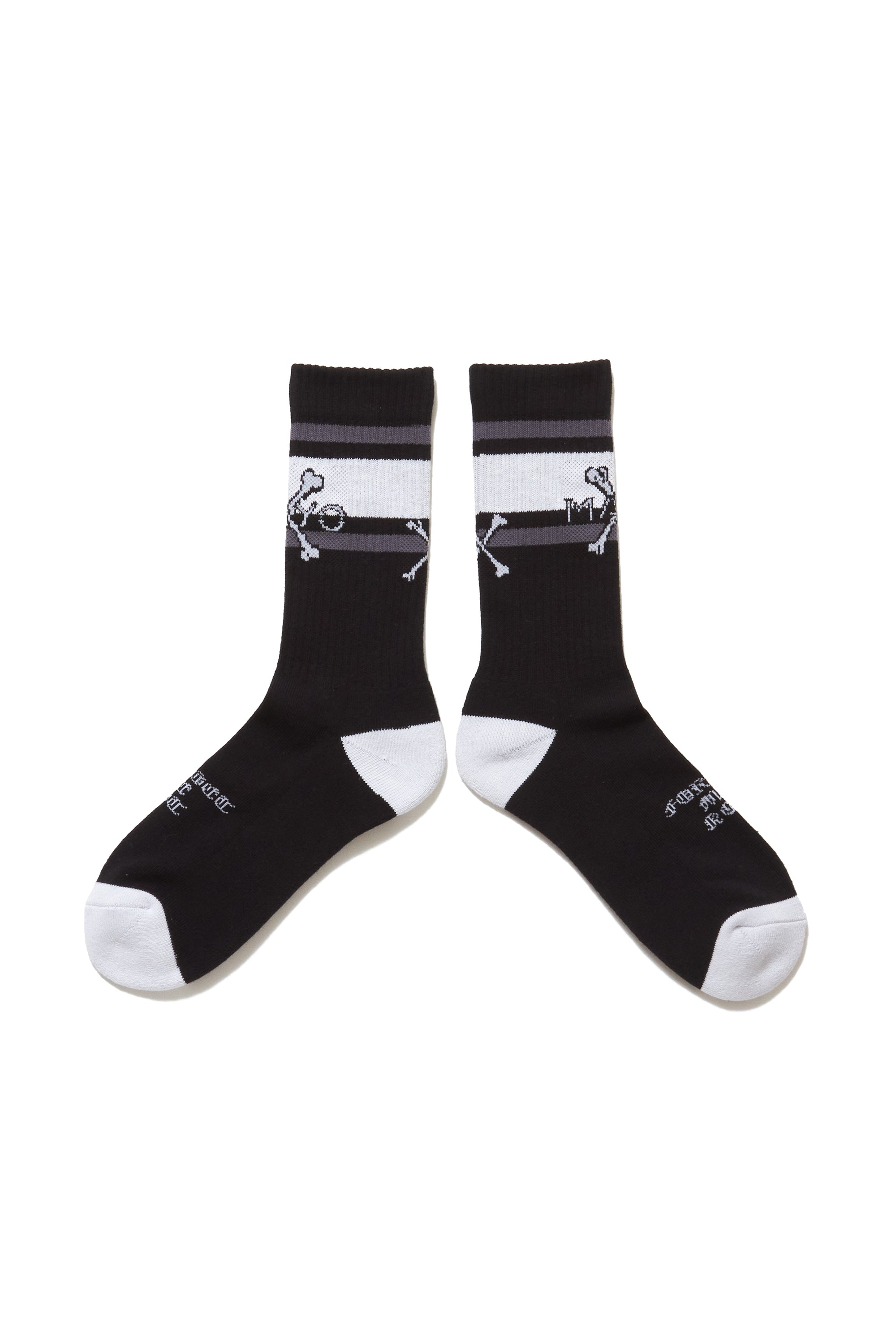 MAYO CROSS BONE SOX - BLACK