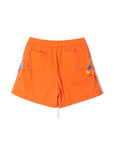 MAYO PAINT Embroidery Swim Shorts -  ORANGE