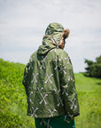 MAYO CROSS BONES EMBROIDERY NYLON MOUNTAIN PARKA - GREEN