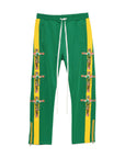 JESUS Mayo Embroidery Track pants - YELLOW×GREEN