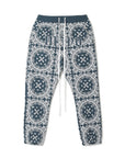 MAYO PAISLEY EMBROIDERY NYLON LOUNGE PANTS - GREEN