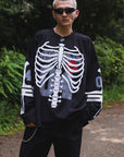BONE EMBROIDERY LONG SLEEVE GAME SHIRTS