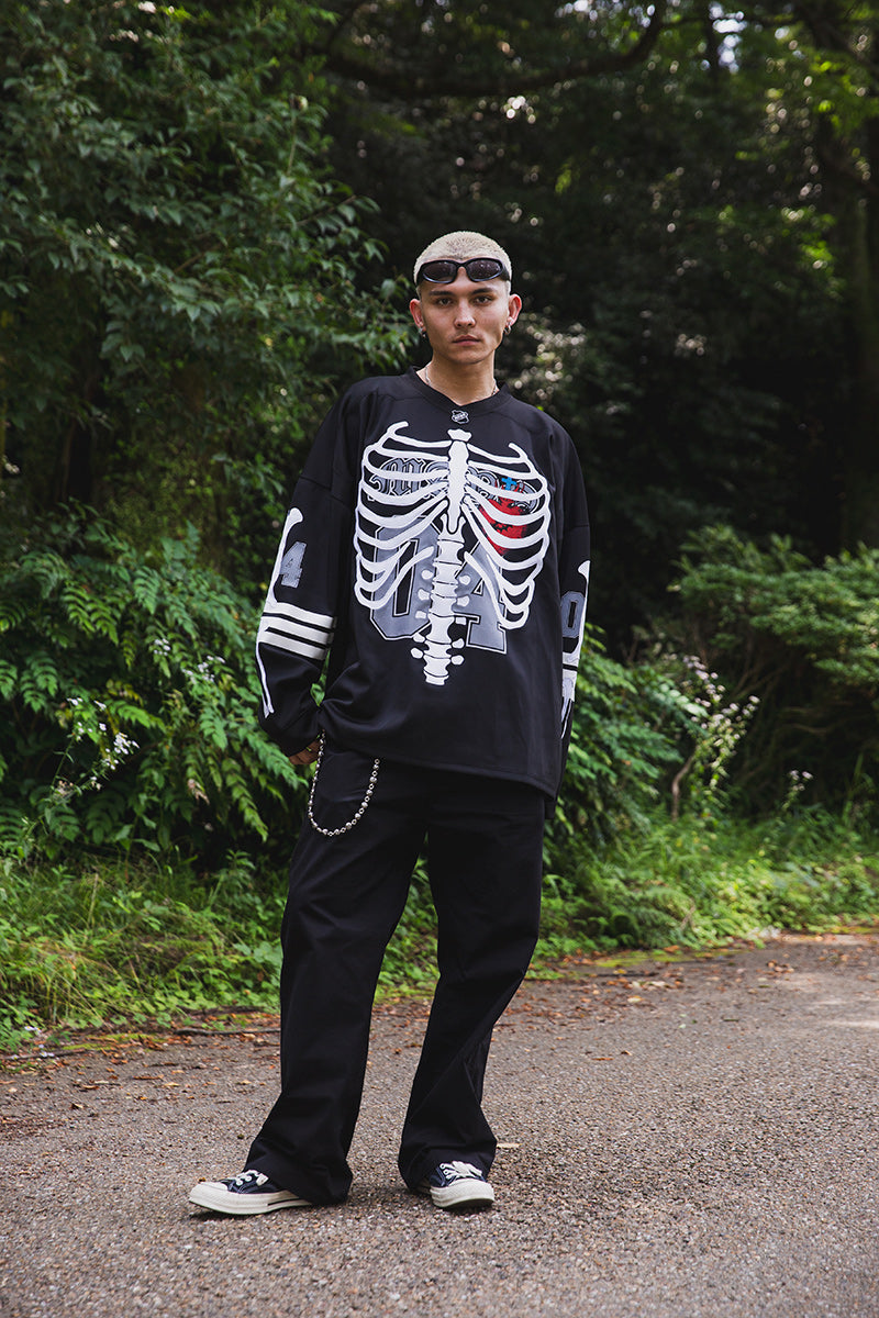 BONE EMBROIDERY LONG SLEEVE GAME SHIRTS – MAYO