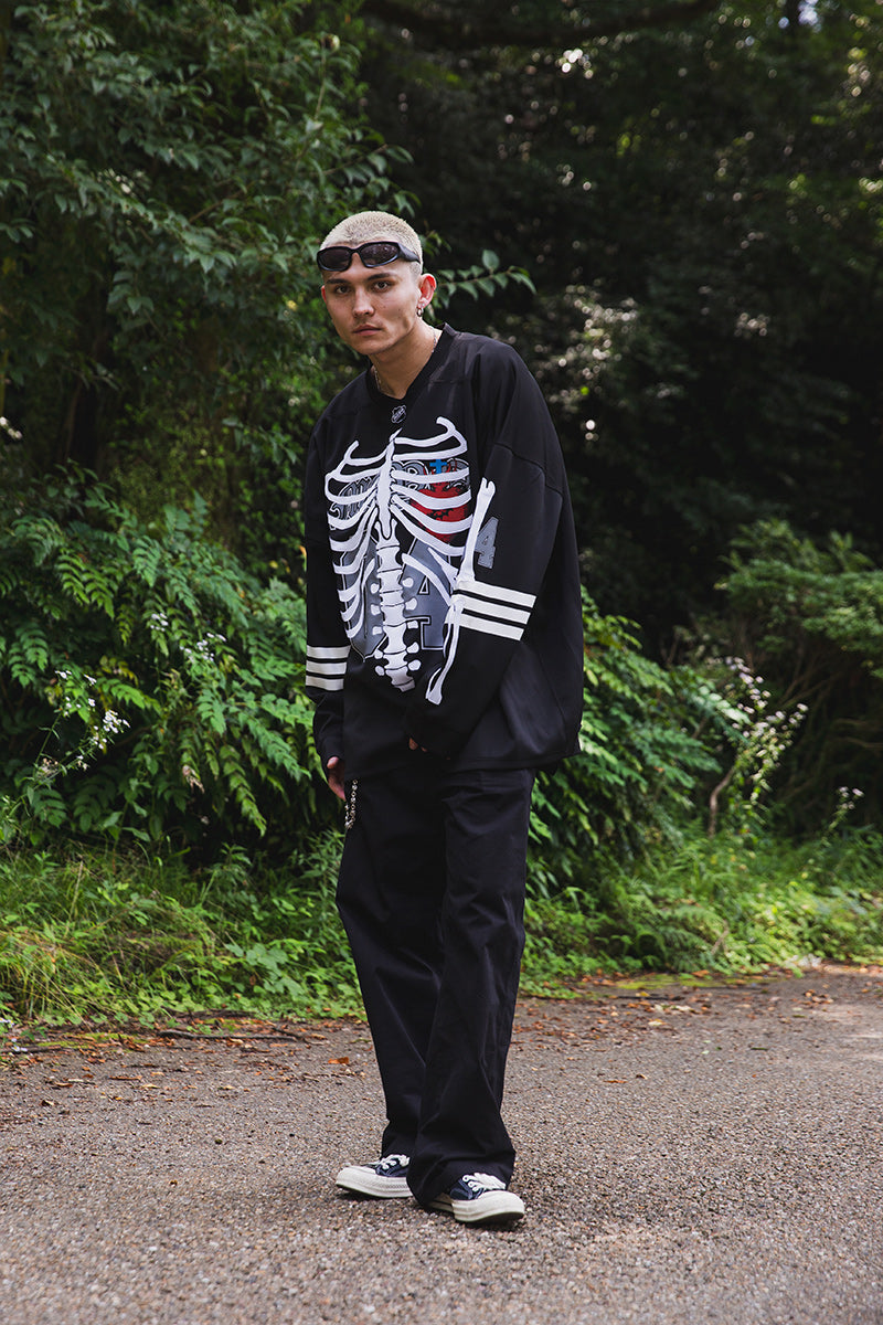 BONE EMBROIDERY LONG SLEEVE GAME SHIRTS – MAYO