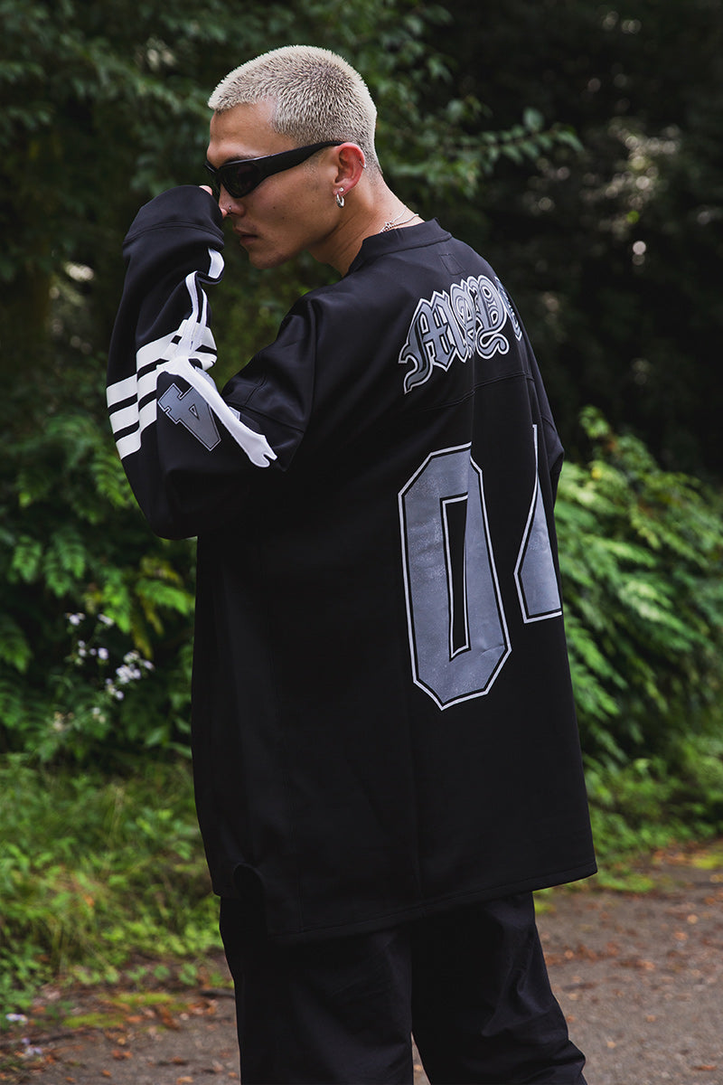 BONE EMBROIDERY LONG SLEEVE GAME SHIRTS