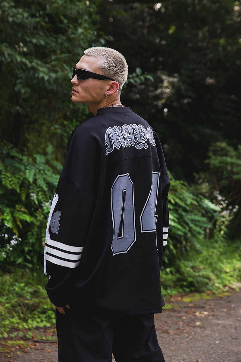 BONE EMBROIDERY LONG SLEEVE GAME SHIRTS