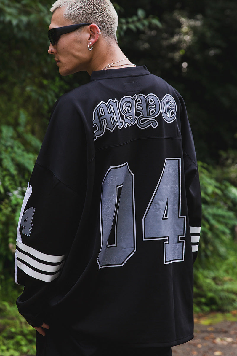 BONE EMBROIDERY LONG SLEEVE GAME SHIRTS