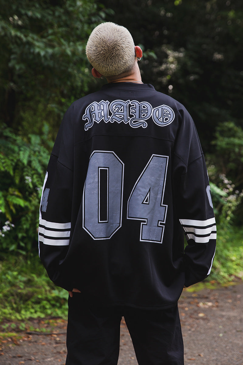 BONE EMBROIDERY LONG SLEEVE GAME SHIRTS