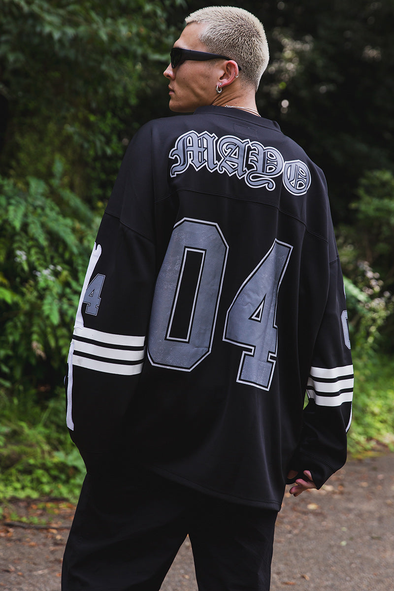 みーぽよん BONE EMBROIDERY LONG SLEEVE GAME SHIRTS – MAYO