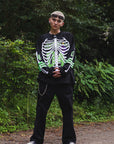 BONE EMBROIDERY LONG SLEEVE GAME SHIRTS