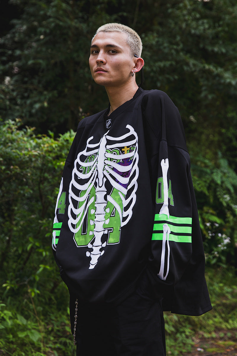 BONE EMBROIDERY LONG SLEEVE GAME SHIRTS