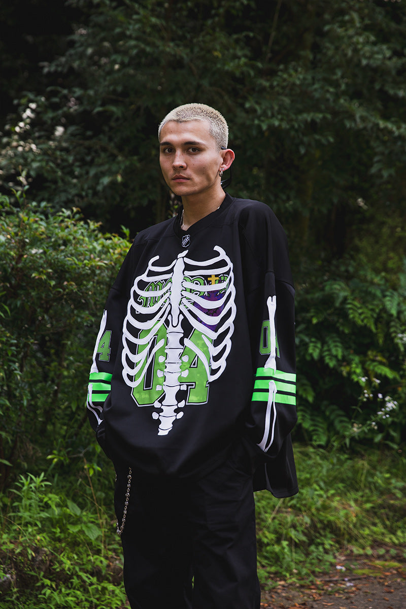 BONE EMBROIDERY LONG SLEEVE GAME SHIRTS